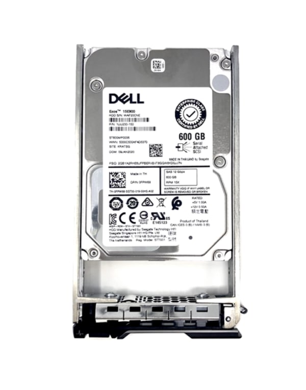 Dell 600GB SAS 15K 12Gbps 2,5" SFF | P/N: 0FPW68 1